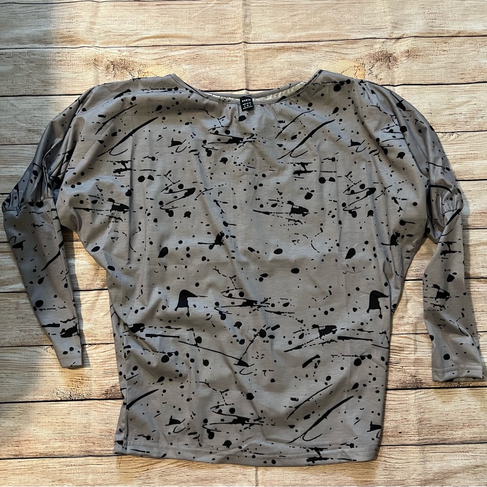 ❤️ 4 for $15 paint splatter top SHEIN
